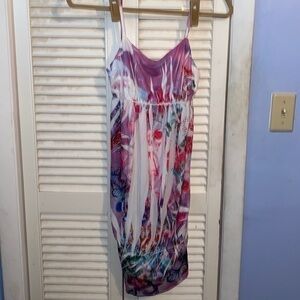 Ocean blue butterfly print sundress